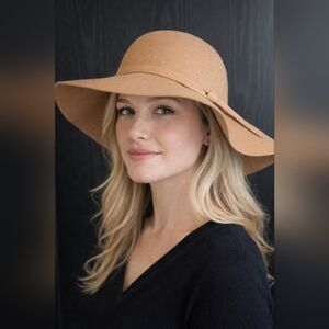 Tan 100% Wool Women's Hat | Southwest | Country | Cottage Core
